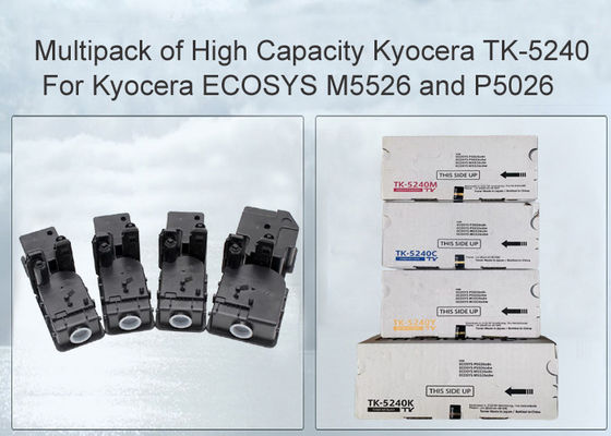 Confezione da 4 cartucce toner nero e colore compatibili Kyocera ECOSYS P5026cdn TK-5240