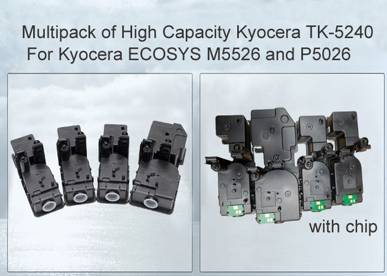 Confezione da 4 cartucce toner nero e colore compatibili Kyocera ECOSYS P5026cdn TK-5240