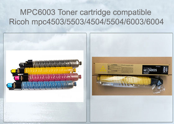 Cartuccia del toner della stampante del mp C6003 Cymk compatibile per Mpc4503 con il chip