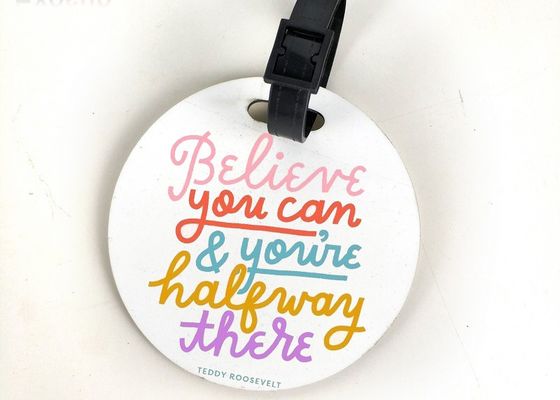 MDF ciclo di sublimazione Prodotti in bianco Etichette di bagagli personalizzate per la stampa termica